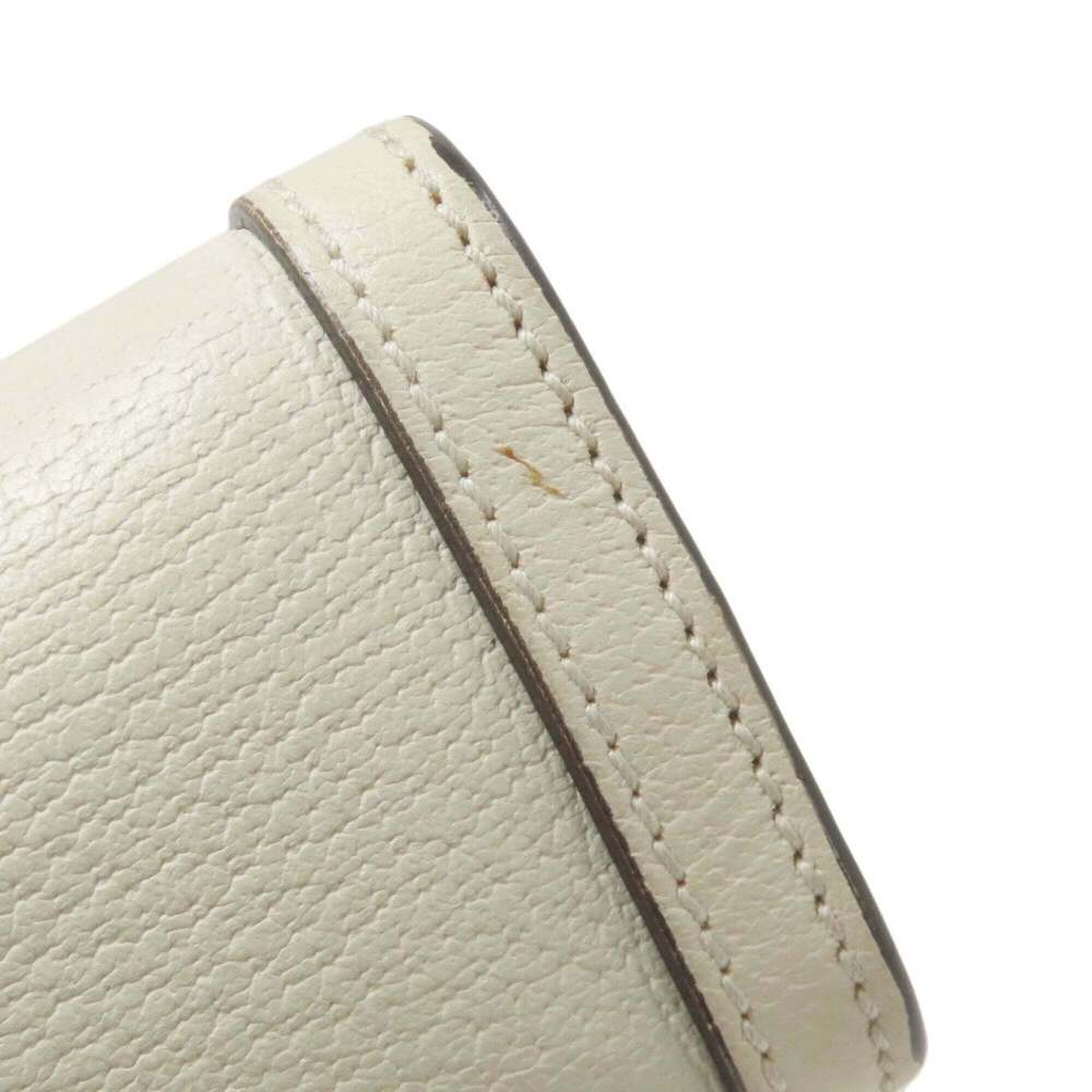 GUCCI Authentic White Leather Shoulder Bag - Picture 16 of 16